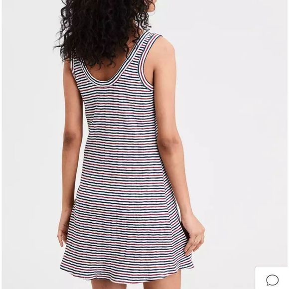 American Eagle Knit Ribbed Tank Dress Size Size Small - Picture 2 of 6